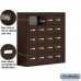 Salsbury Cell Phone Storage Locker - 5 Door High Unit (8 Inch Deep Compartments) - 20 A Doors - Bronze - Surface Mounted - Master Keyed Locks